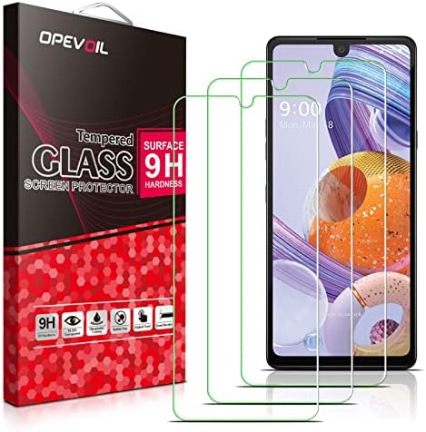 Opevoil [3 Csomag] Tervezték LG Stylo 6, K71 Edzett Üveg kijelző Védő fólia, 9H Keménység, Anti Karcolás, Buborék Ingyenes, az