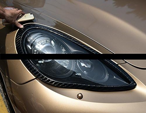 Eppar Új Szénszálas Első Lámpa Fedél 2DB Porsche Panamera 2009-2013