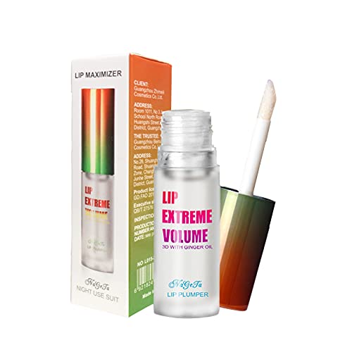 Lip Tint koreai Extrém Enhancer 4ml Teljesebb Fényes Plumper Lip Care ajakfeltöltő még alig Ajak Rúzs Szépség Smink（B)