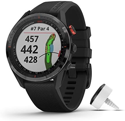 Garmin Megközelítés S62 Csomag, Prémium Golf GPS Óra 3 ct10-nek Klub Nyomkövető Érzékelők, Fekete & Megközelítés ct10-nek Starter
