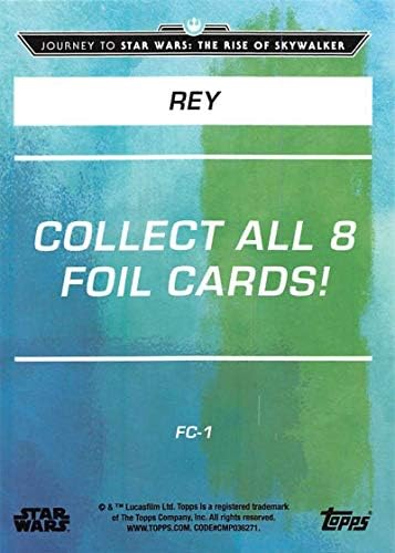 2019 Topps Star Wars Utazás Emelkedik a Skywalker Fólia Karakter Kártyák FC-1 Rey Trading Card