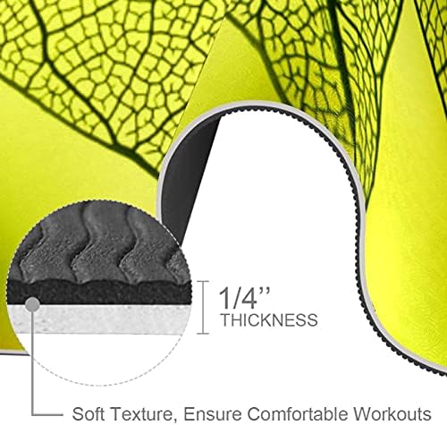 Jógaszőnyeg Őszi Levelek Textúra a Napfény Környezetbarát Csúszásmentes Fitness Edzés Szőnyeg Pilates Emelet Gyakorlatok