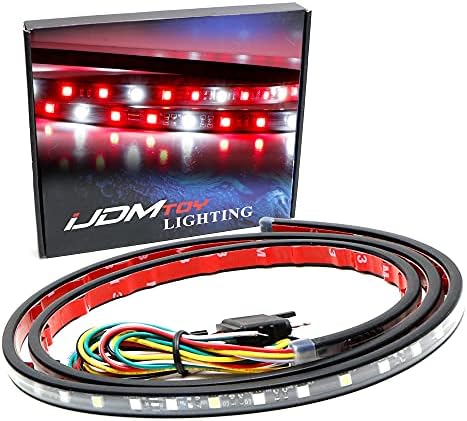 iJDMTOY Piros/Fehér, 60 cm-es Törzs Hátsó hátsó ajtó LED Bar, Mint Tartalék Fordított Fék, lámpa-Fény Funkció Kompatibilis A Ford