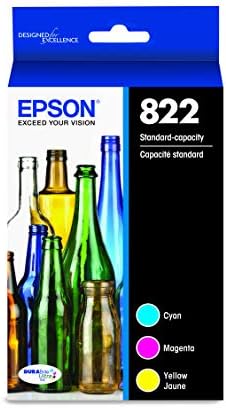 Epson 822 Standard Kapacitás, Cián, Magenta, Sárga Sárga & T822 DURABrite Ultra Tinta Nagy Kapacitású Fekete Patron (T822XL120-S),