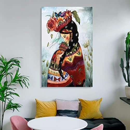 Ihletett Perui Anya Inspiráló Rajz Art Poszter Wall Art Festmények Vászon Fali Dekoráció lakberendezés Nappali Dekor Esztétikai