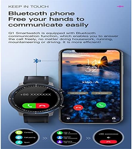 DROOS 1.28 Full Touch Fitness Tracker Bluetooth Hívás, pulzusmérő, Üzenet,IP68 Vízálló Sport Acticity Tracker,H(F)(G)