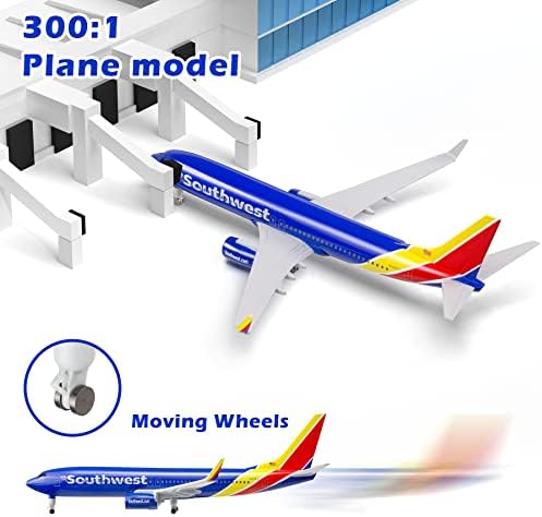 Veszíteni Szórakoztató Park 1/300 Modell Repülő Fröccsöntött Repülőgépek Amerikai Southwest Airlines Boeing 737-Es Repülőgép-Modell