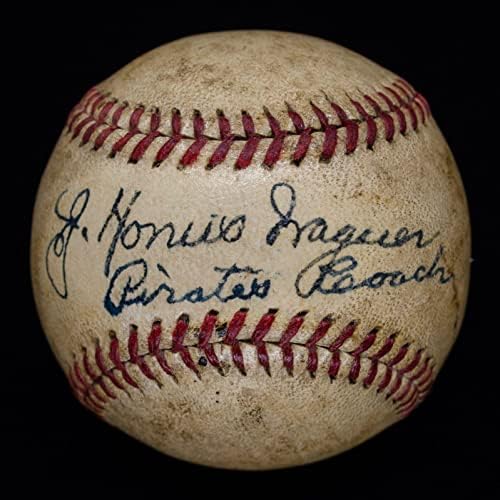 Honus Wagner Egyetlen Aláírt Játék Használt Baseball - A Világ Legjobb Példa! SZÖVETSÉG - MLB Dedikált Baseball Játék, Használt