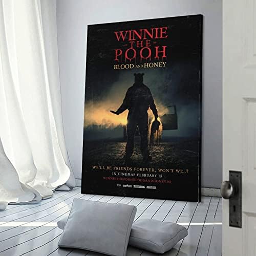 A film Plakát, Poszter Terem Esztétikai 24x36 Winnie-The-Pooh Vér, Édes Otthon, Iroda Dekoráció (1) Fali Vászon Művészi