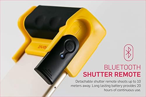 Adonit Photogrip (Sárga) Stabilizátor Markolat Telefon tartó Bluetooth Távoli Kioldó, Mini Állvány, utazó Táska, Mini Ceruza Készlet