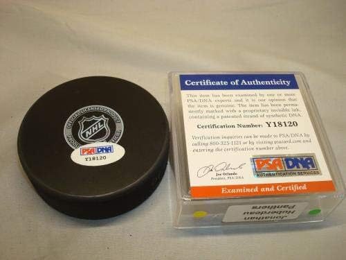 Jonathan Huberdeau Aláírt Florida Panthers Jégkorong Autogramot PSA/DNS-COA-1B - Dedikált NHL Korong