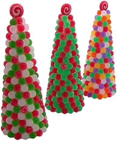 Színes Gum Csepp Candy karácsonyfa, 10 Cm Magas, 3