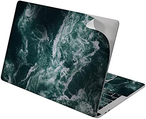 Lex Altern Vinil-Bőr Kompatibilis MacBook Air 13 hüvelykes Mac Pro 16 Retina 15 12 2020 2019 2018 Költői Festék Absztrakt Zöld