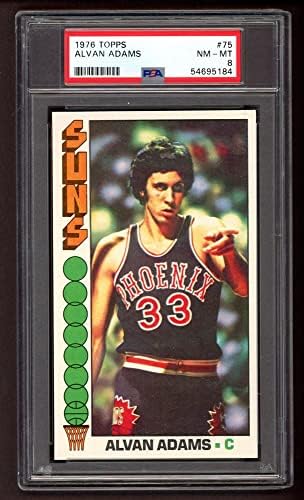 1976 Topps 75 Alvan Adams Phoenix Suns (Kosárlabda Kártya) PSA a PSA 8.00 Nap Oklahoma
