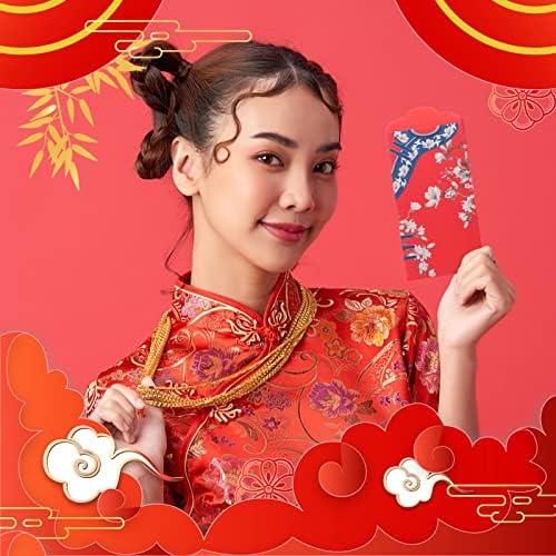 Esküvői Borítékok 20db Kínai Stílusú Piros Boríték Papír Cheongsam Személyiség Házasság Piros Zacskók Kínai Ajándékok