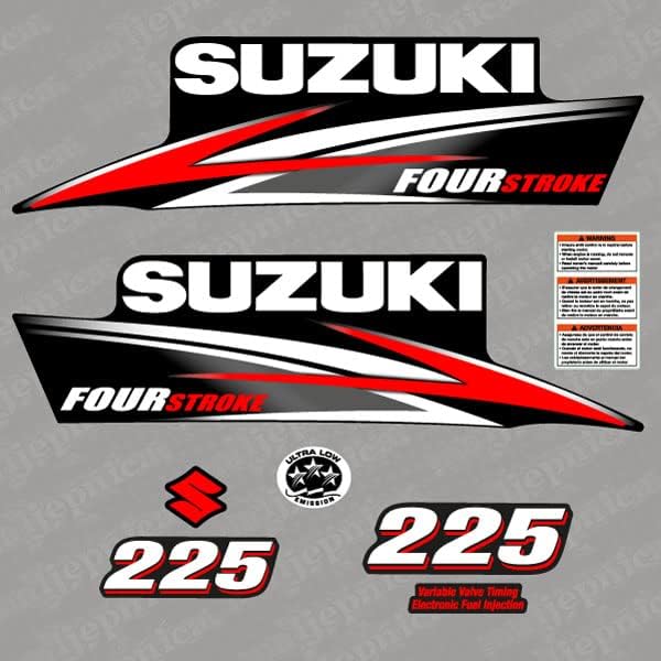 Suzuki 225 Négyütemű 2013 Külső Utángyártott Matrica/Aufkleber/Adesivo/Cserekészüléket
