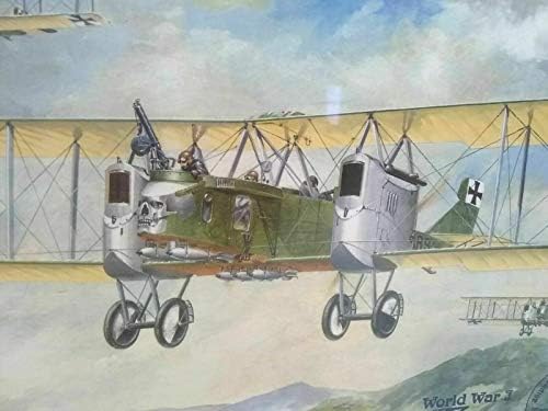 Gotha G. II. német Bombázó Repülőgépek első világháború Skála 1/72 Műanyag Modell Kit Roden 002