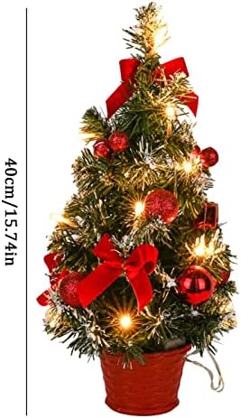 40cm Asztali karácsonyfa Mini Pines Kúp Mesterséges Karácsonyi Fa asztallap Asztal Parti Dekoráció Karácsonyi Labdát Dekoráció