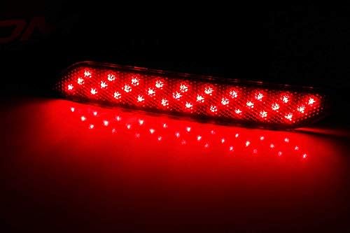 iJDMTOY Füstölt Lencse 60-SMD LED Lökhárító Reflektor Fény Kompatibilis 2013-2015 Honda Civic Sedan, Funkciója, mint a Farka, Fék, & Hátsó