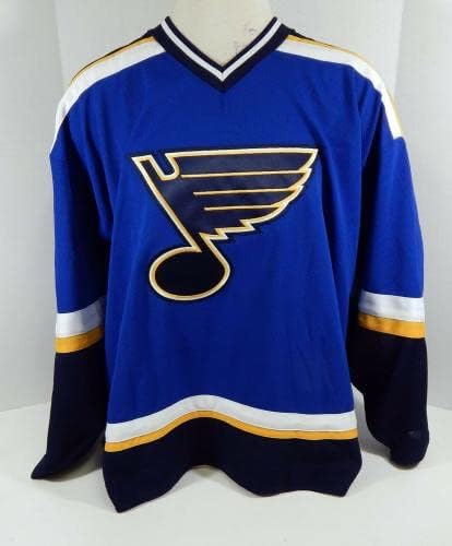 2001-02 St. Louis Blues Cody Rudkowsky 45 Játék Kiadott Kék Mez DP12028 - Játék Használt NHL-Mezek