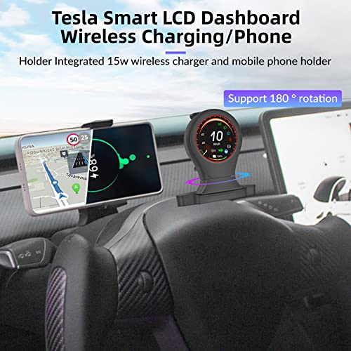 Podofo GPS Digitális Sebességmérő Autó Egyetemes HUD Head Up Display IPS Sebesség KM / h Vezeték nélküli Töltés Telefon tulajdonosa