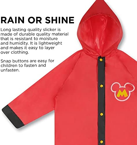 Disney Fiúk Kis Mickey Egér Gyerek Esernyő Megfelelő Eső Poncsó 2-7 éves Korosztály számára