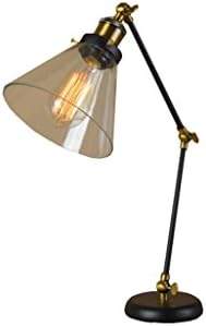 GUOCC Modern Állítható Üveg Lámpabúra asztali Lámpa Ipari Edison Régi asztali Lámpa, Antik, Régi asztali Lámpát E27 a fémkart Egyszerű