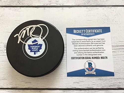 Mike Babcock Aláírt Dedikált Toronto Maple Leafs Korong Beckett BAS COA c - Dedikált Olimpiai Korong
