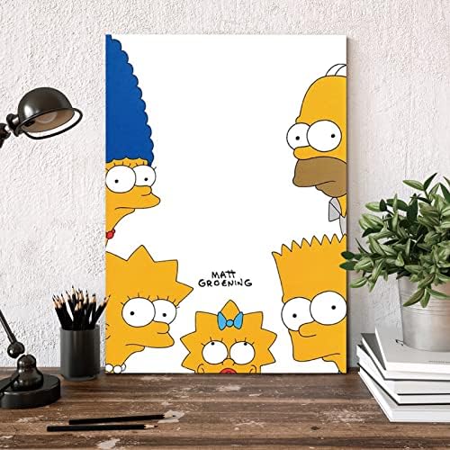 A Wall Art Print Vászon Plakátok Simpsons Poszter Kis Mérete 12 X 18 Inch Esztétikai Alkotás Kép Fali Dekoráció, Otthon Kollégiumban