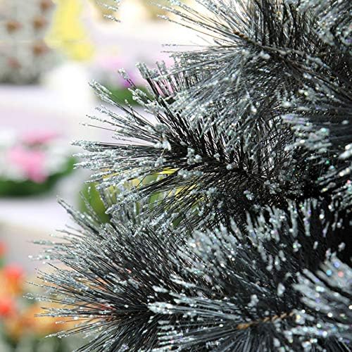 DULPLAY 6.8 ft Fekete PVC Mesterséges karácsonyfa,Prémium Lucfenyő Csuklós Fém Állvány Xmas Díszített Fákon, az Ünnepi Dekoráció
