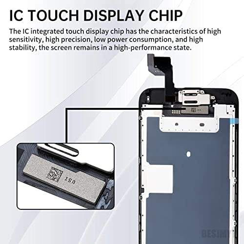 iPhone 6-OS Képernyő Cseréje a Home Gombot, 4.7 Fekete Szett, 3D-s Touch LCD Kijelző Digitalizáló Teljes Összeállítás a Fix Eszközök