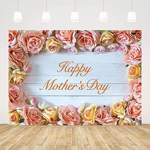 MEHOFOND Boldog anyák napját Hátteret, anyák Napja Dekoráció Zászló Fehér Fa Rózsaszín Rózsa Virágos Anyja Nap Fotózás Háttérben,