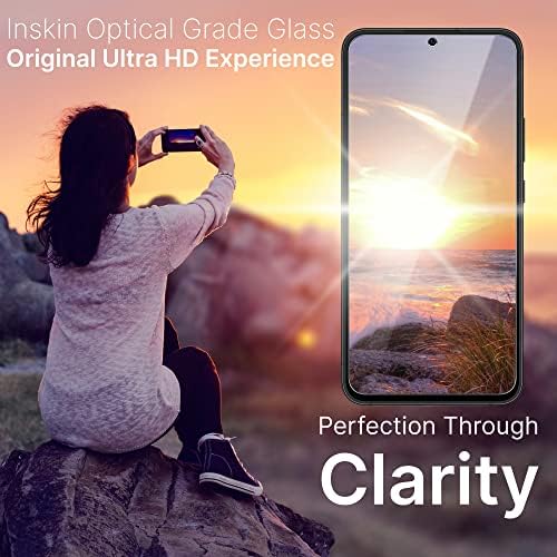 Inskin Esetben-Barátságos Edzett Üveg kijelző Védő fólia, illik Samsung Galaxy a51-es / a51-es 5G / a51-es 5G UW 6.5 inch. 3-Csomag.