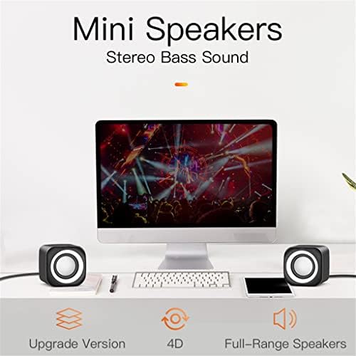 YEBDD Számítógép Hangszóró Mély Basszus Hang Hangszóró USB-Mini Hangszórók Laptop Notebook Asztali PC Multimédia Hangszóró (Szín