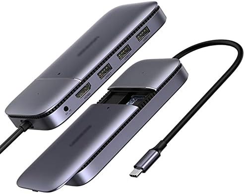 SLSFJLKJ USB-C-HUB, USB C Típusú 3.1 M. 2 B-Kulcs HDMI-4K-60Hz USB 3.1 10Gbps USB-C HDMI Splitter ELOSZTÓ