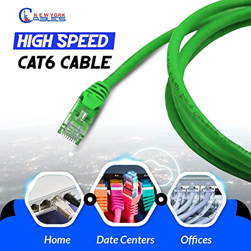 NewYork Kábelek 3 FT a doboz tartalma 1 Cat6 Ethernet Patch Kábel Internet | Rövid Cat 6 Snagless Hálózati Kábel, Cat6 Kábel Cat 6 Kábel, Hálózati