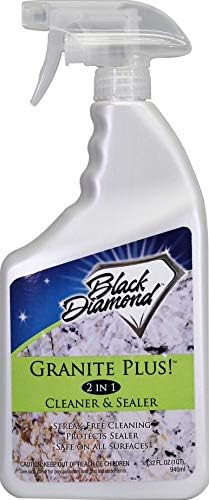 Fekete Gyémánt Stoneworks GRÁNIT PLUSZ! 2 az 1-ben Tisztító & Tömítő Gránit, Márvány, Pala, Mészkő, Használatra Kész! (1 Literes),
