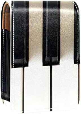 Zongora Billentyűk Fekete-Fehér Rúzs, Táska, Tükör, a Nők a Smink Erszényes Koszorúslány Ajándék