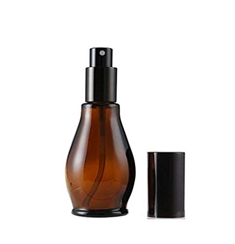 3PCS Üres Újratölthető Amber Üveg Spray Üveg, Üvegek Fekete Sapka Kozmetikai Üveg Minta Csomagolás Tároló Konténerek Finom