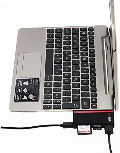 Navitech 2 az 1-ben Laptop/Tablet USB 3.0/2.0 HUB Adapter/Micro USB Bemenet SD/Micro SD Kártya Olvasó Kompatibilis LincPlus P2 Laptop,