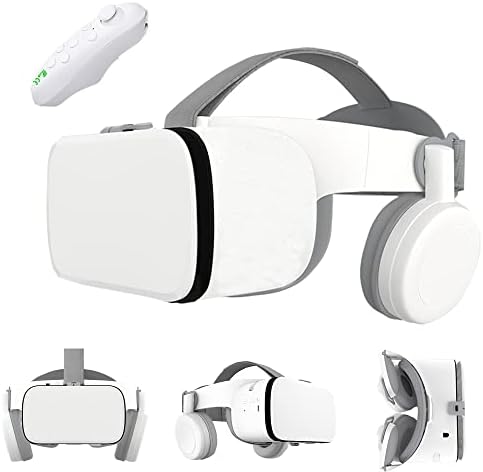 VR Headset a Mobil 3D-s Virtuális Valóság Szemüveg Bluetooth VR Szemüveg Távirányító Kompatibilis az Android iOS iPhone 12 11 Pro