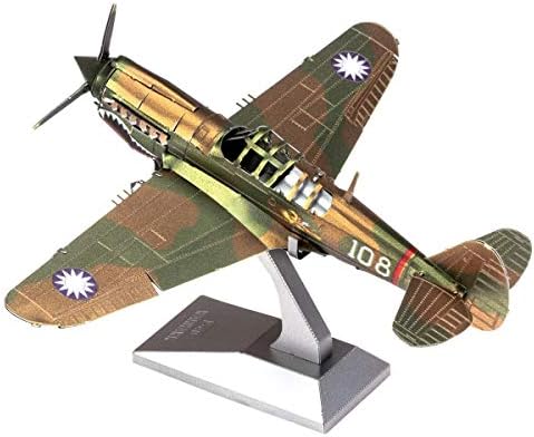 Fém Föld Fascinations P-40 Warhawk 3D-s, Fém Modell Kit Csomag Csipesz