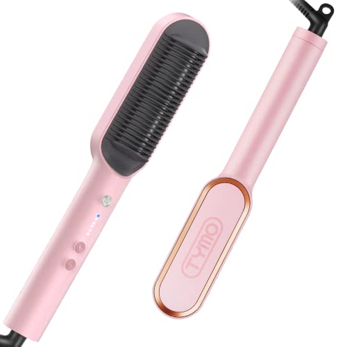 TYMO Gyűrű Rózsaszín hajvasalót Kefe + TYMO Hő Fényvédő Spray Haj