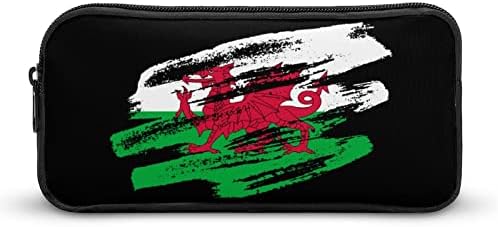 Veterán Walesi Zászló tolltartó Nagy Kapacitású Tároló Tasak a Jelölő Toll, Ceruza, Táska, Iskola, Tini, Felnőtt