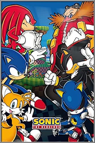 Sonic the Hedgehog - Keretes TV-Show/Játék Plakát (A Banda - Jó Vs. Gonosz) (Méret: 24 x 36)