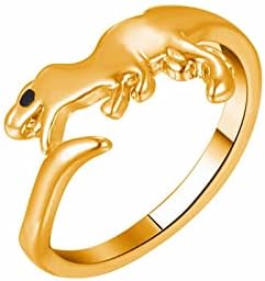 2023 Új, Személyre Szabott Dinoszaurusz Nyitva Állítható Gyűrű Női Ékszer Gyűrű Vékony Gyűrű (Egy, Egy Méret)
