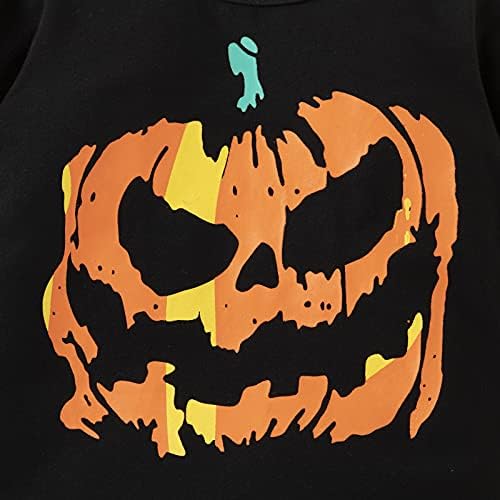 Halloween Ruhák Bébi Fiúk Lányok Kezeslábas Tök Mosoly Nyomtatott Body Sleeve Hosszú Ujjú Ruhát, Egy Darab