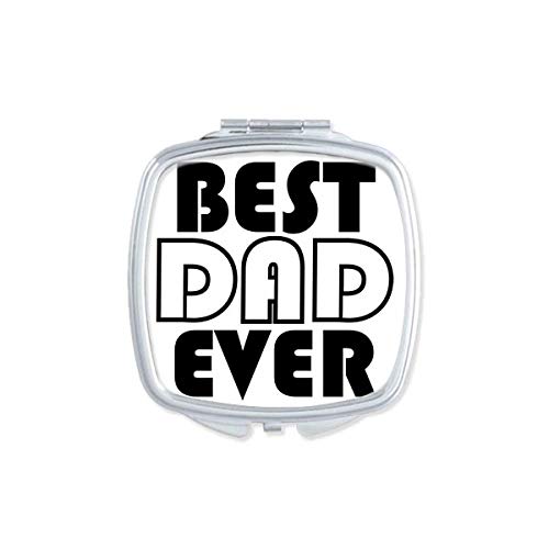 A legjobb Apa a világon Idézet apák Napja Tükör Hordozható Kompakt Zsebében Smink Kétoldalas Üveg
