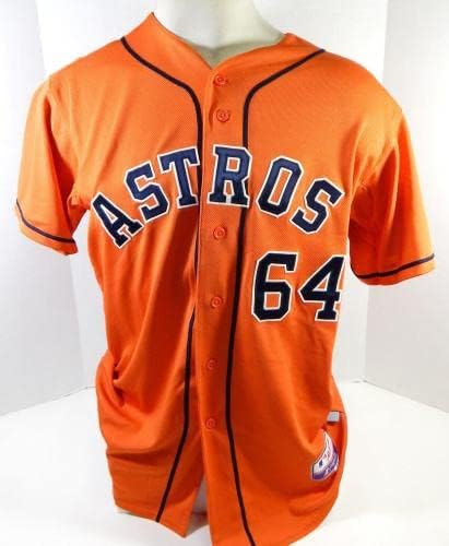 2013-19 Houston Astros 64 Játék Használt Narancssárga Mez Névleges Eltávolított 46 DP25534 - Játék Használt MLB Mezek