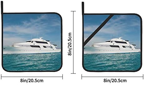 High-end Luxus Jacht Sütő kaspókat, hőálló hőálló kaspókat, 2 Db Konyhai készlet 8×8 Hüvelykes Sütés-Főzés